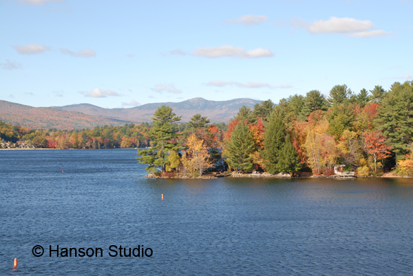 Newfound Lake, NH - Pilot Point and Mt. Cardigan - Fall